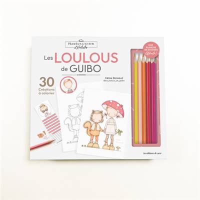 COFFRET LES LOULOUS DE GUBO - 30 CREATIONS A COLORIER