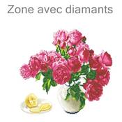 KIT BRODERIE DIAMANT - LES ROSES PRES DE LA FENETRE