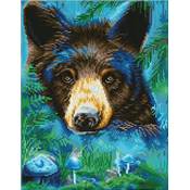 KIT BRODERIE DIAMANT - MOONLIGHT MAGIC BLACK BEAR