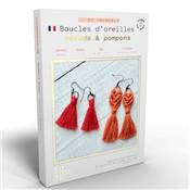 FRENCH'KITS - MACRAME - BOUCLES DOREILLES - NOEUDS & POMPONS