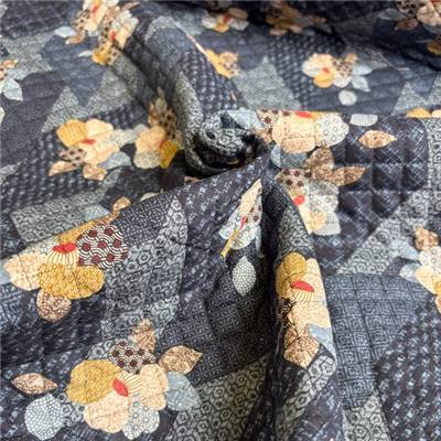 TISSU MATELASSE KURENAI 13100-3A - COTON-POLYESTER  - 110 CM 