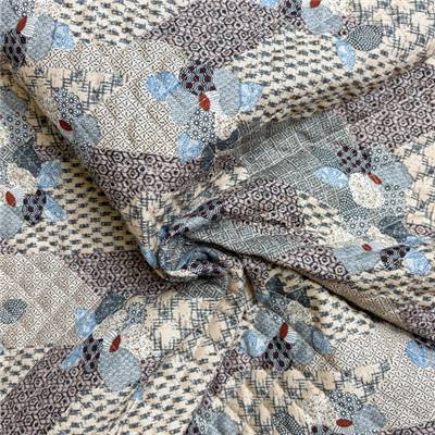 TISSU MATELASSE KURENAI 13100-3D - COTON-POLYESTER  - 110 CM 