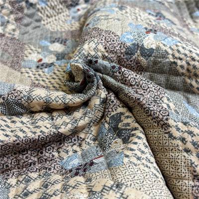 TISSU MATELASSE KURENAI 13100-3D - COTON-POLYESTER  - 110 CM 