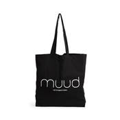 CABAS EN 100% COTON BIOLOGIQUE MUUD - MUUD SHOPPER XL - NOIR