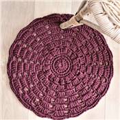 KIT TAPIS MANDALA HOOOKED - MAROON RUST