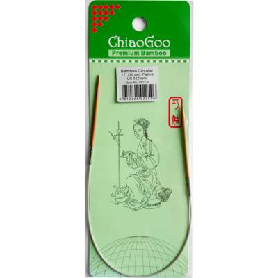 AIGUILLES CIRCULAIRES FIXES BAMBOU CHIAOGOO - 30 CM - N°3