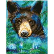 KIT BRODERIE DIAMANT - MOONLIGHT MAGIC BLACK BEAR