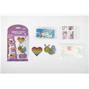 KIT BIG DOTZ 2 STICKERS COEUR ABEILLE - QUICK DOTZ BRODERIE DIAMANT