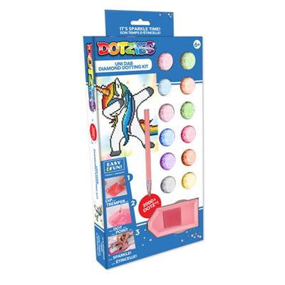 COFFRET ACTIVITE BRODERIE DIAMANT DOTZIES - LICORNE UNI DAB