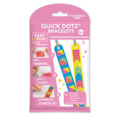 KIT 2 BRACELETS MOTIFS FLUO - DOTZIES BRODERIE DIAMANT