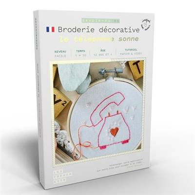 FRENCH KITS - BRODERIE DÉCORATIVE - LE TELEPHONE SONNE