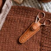 ETUI EN CUIR POUR CISEAUX MUUD - ESPOO - WHISKY