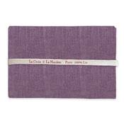 COUPON 50 X 70CM LIN 12 FILS AUBERGINE