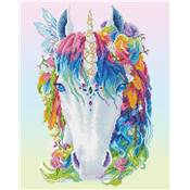 KIT BRODERIE DIAMANT - LICORNE MYSTIQUE