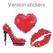 KIT BRODERIE DIAMANT - LOT DE 3 STICKERS GIRLY 