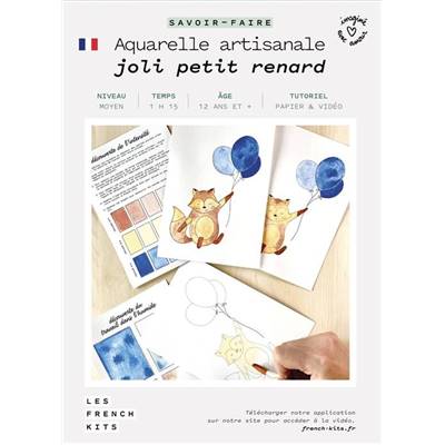 FRENCH KITS - AQUARELLE ARTISANALE - JOLI PETIT RENARD