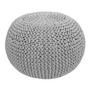 KIT POUF AU TRICOT ET AU CROCHET HOOOKED - GREY