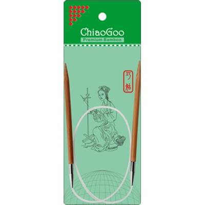 AIGUILLES CIRCULAIRES FIXES BAMBOU CHIAOGOO - 60 CM - N°5