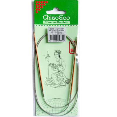 AIGUILLES CIRCULAIRES FIXES BAMBOU CHIAOGOO - 100 CM - N°2.25