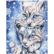 KIT BRODERIE DIAMANT - BLUE WINTER LYNX