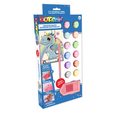 COFFRET ACTIVITE BRODERIE DIAMANT DOTZIES - DRAGON SKATE