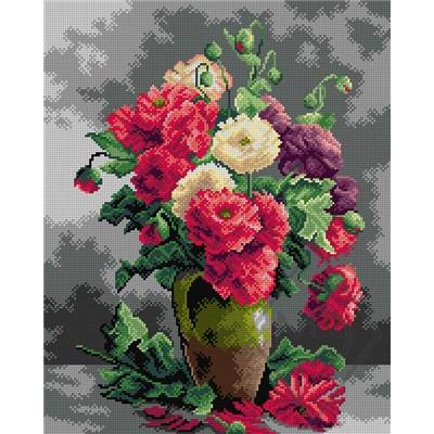 CANEVAS ANTIQUE 40 X 50 CM - MAGNIFIQUE ARRANGEMENT FLORAL