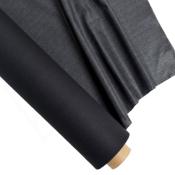 PERCALE THERMOCOLLANTE MOYENNE COTON 119G - 90CM - NOIR -TEXTICAP