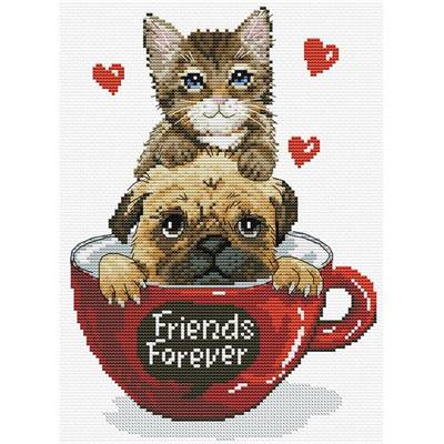 NO COUNT CROSS STITCH - FRIENDS FOREVER