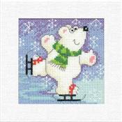 LOT 3 KITS CARTES DE NOEL AU POINT DE CROIX - POLAR BEAR (A)
