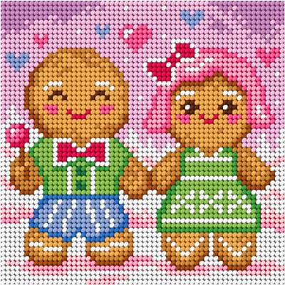 CANEVAS BLANC - DUO EN PAIN D'EPICES