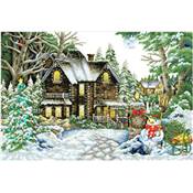 KIT BRODERIE DIAMANT - LA MAISON EN HIVER 