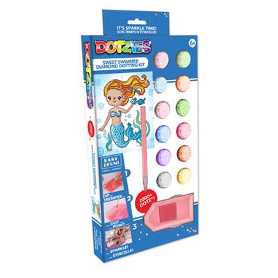 COFFRET ACTIVITE BRODERIE DIAMANT DOTZIES - SIRENE - SWEET SWIMMER