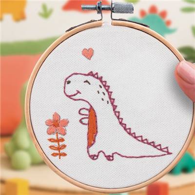FRENCH'KITS - BRODERIE DÉCORATIVE - PETIT DINO