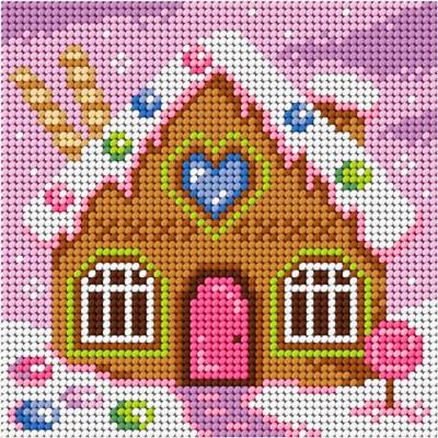 CANEVAS BLANC - MAISON EN PAIN D'EPICES