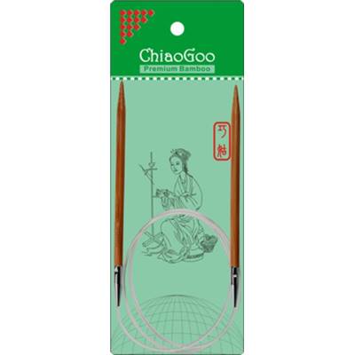 AIGUILLES CIRCULAIRES FIXES BAMBOU CHIAOGOO - 80 CM - N°6