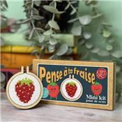MINI KIT POINT DE CROIX - PENSE A TA FRAISE