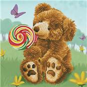 KIT BRODERIE DIAMANT - PETIT OURS A LA SUCETTE