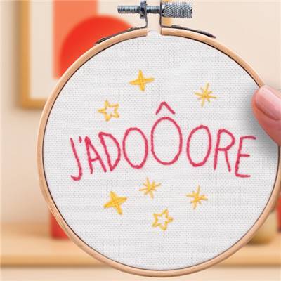 FRENCH'KITS - BRODERIE DCORATIVE - J'ADOOORE