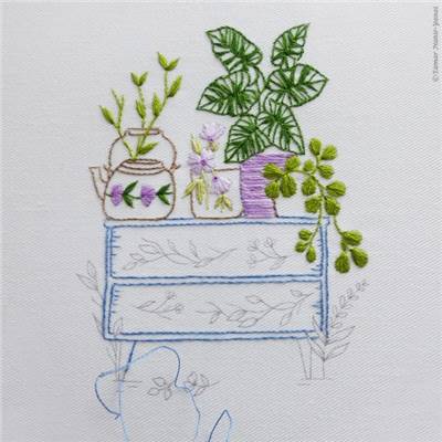 LET IT GROW - KIT BRODERIE 21X21CM - TAMBOUR NON INCLUS - TAMAR NY