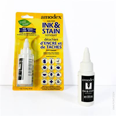 DETACHANT D'ENCRE ET DE TACHES AMODEX - BLISTER 30 ML.