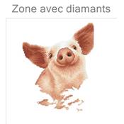 KIT BRODERIE DIAMANT - SELFIE PETIT COCHON 