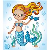 COFFRET ACTIVITE BRODERIE DIAMANT DOTZIES - SIRENE - SWEET SWIMMER