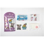 KIT BIG DOTZ 2 STICKERS GLACE VACHE - QUICK DOTZ BRODERIE DIAMANT