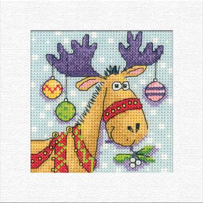 LOT 3 KITS CARTES DE NOEL AU POINT DE CROIX - REINDEER (A)