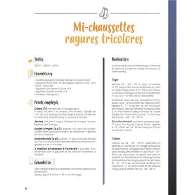 LE GRAND LIVRE DES CHAUSSETTES A TRICOTER - 45 MODELES A REALISER