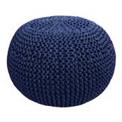 KIT POUF AU TRICOT ET AU CROCHET HOOOKED - MARINE