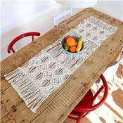 KIT MACRAME CHEMIN DE TABLE CAIRO HOOOKED - WHITE