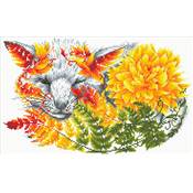 KIT BRODERIE DIAMANT - LE RENARD FLEURI