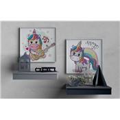 COFFRET ACTIVITE BRODERIE DIAMANT DOTZIES - LICORNE MUSICIENNE