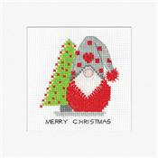 LOT 3 KITS CARTES DE NOEL AU POINT DE CROIX - GONK CHRISTMAS TREE (A)